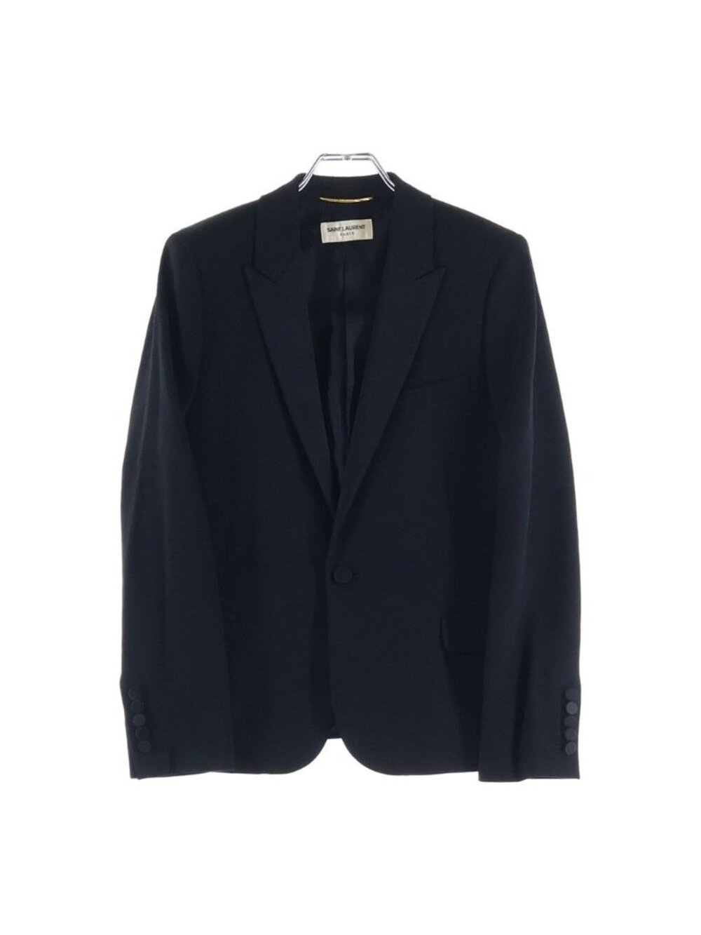 Saint Laurent Paris Smoking Single Tailored Jacket Black